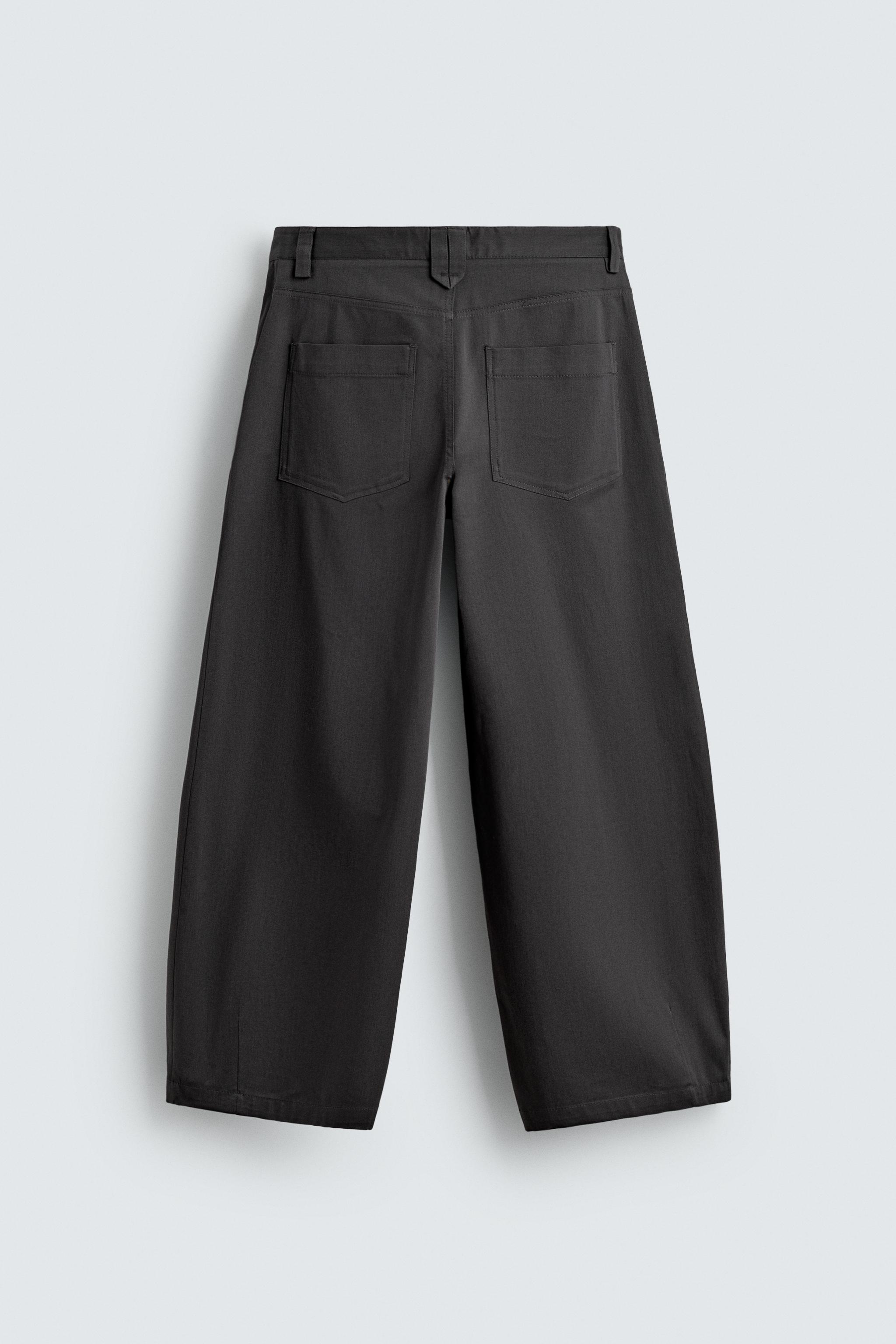 CROPPED WIDE FIT PANTS